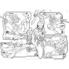 Spider-Man 2 in 1 maxi puzzle da 108 pezzi e album da colorare 70x50 cm - Lisciani immagine 2
