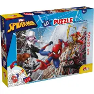 Spider-Man 2 in 1 puzzle da 60 pezzi e libro da colorare 50x35cm - Lisciani