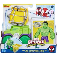 Spider-Man: LUomo Ragno e i suoi fantastici amici - Action figure di Hulk con veicolo - Hasbro