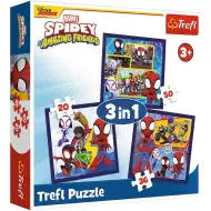 Spidey e i suoi amici puzzle 3 in 1 da 20-36-50 pezzi - Trefl