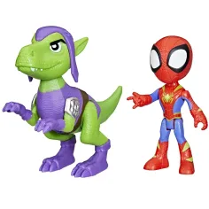 Spidey e i suoi fantastici amici: Set di action figure Pók e Goblin Dino-Rete - Hasbro immagine 3