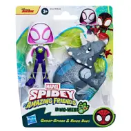 Spidey e i suoi fantastici amici: Set di action figure Rhino Dino e Ghost Spider - Hasbro