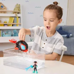 Spidey e i suoi fantastici amici: personaggi Waterwebs e veicoli che cambiano colore - Spin Dolphin - Hasbro immagine 4