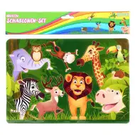 Spirit: Animali della savana stencil creativo in plastica