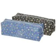 Spirit: Astuccio cilindrico con motivo jeans e stelle Mini Stars in due varianti 21x7cm