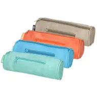 Spirit: Astuccio cilindrico effetto pelle con doppia cerniera disponibile in diverse varianti 21x7,5cm