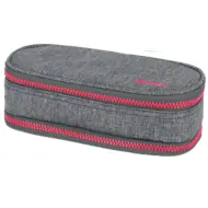 Spirit: Astuccio ovale a due scomparti grigio e rosa