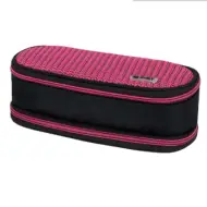 Spirit: Astuccio ovale a due scomparti nero e rosa