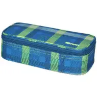 Spirit: Astuccio ovale a quadretti blu My Bag 23x10cm