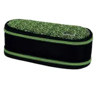 Spirit: Astuccio ovale nero e verde a due scomparti