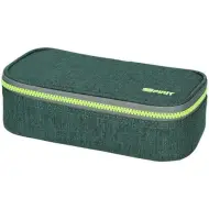 Spirit: Astuccio ovale verde scuro e chiaro 23x10cm