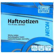 Spirit: Blocco note adesivo blu neon 100 fogli, 75x75mm