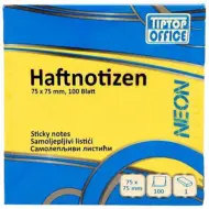 Spirit: Blocco note adesivo neon giallo 100 fogli, 75x75mm