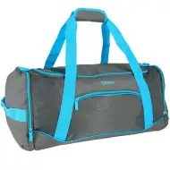 Spirit: Borsa sportiva da palestra neon blu-grigio 20x51x23cm