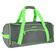 Spirit: Borsa sportiva da palestra neon verde-grigio 20x51x23cm