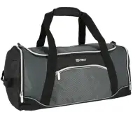 Spirit: Borsa sportiva da palestra nero-grigio 20x51x23cm