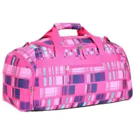 Spirit: Borsa sportiva rosa con motivo a quadri 55x31x41cm