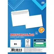 Spirit: Busta bianca B5 25x17cm confezione da 25 pezzi