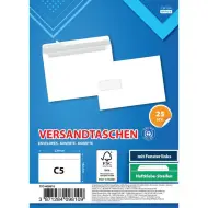 Spirit: Busta bianca con finestra a sinistra C5 22,9x16,2cm confezione da 25 pezzi