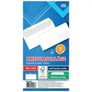 Spirit: Busta bianca finestrata destra LA/4 11x23cm confezione da 25 pezzi