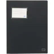 Spirit: Cartella con anelli con porta carte colore nero formato A4