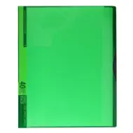Spirit: Cartella di presentazione verde neon con 40 tasche A4