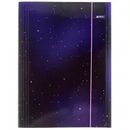 Spirit: Cartella elastica A/4 con stelle viola tenue spazio