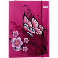 Spirit: Cartella elastica con farfalle e fiori 600gr A/4