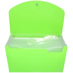 Spirit: Cartella portadocumenti A4 12 scomparti verde neon immagine 2