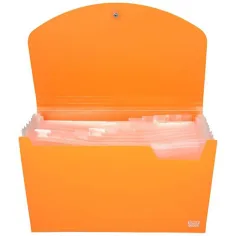 Spirit: Cartella portadocumenti A4 a 12 scomparti neon arancione immagine 2
