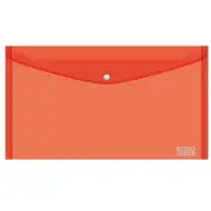 Spirit: Cartella portadocumenti in plastica trasparente rossa 235x115mm