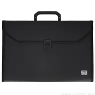 Spirit: Cartella portadocumenti portatile a 12 scomparti formato A4 colore nero - TipTop Office