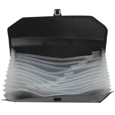 Spirit: Cartella portadocumenti portatile a 12 scomparti formato A4 colore nero - TipTop Office immagine 2