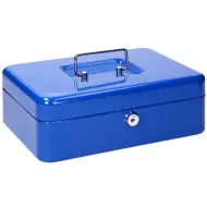 Spirit: Cassetta di sicurezza blu con 2 chiavi CB190 300x240x88mm