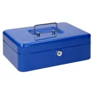Spirit: Cassetta portavalori piccola blu con serratura - CB320