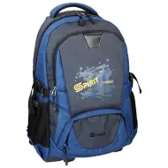 Spirit: Crew zaino scolastico arrotondato blu e grigio, zaino
