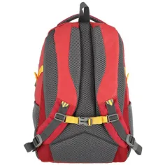 Spirit: Crew zaino scolastico rosso e giallo arrotondato, zaino 48x31x20cm immagine 2