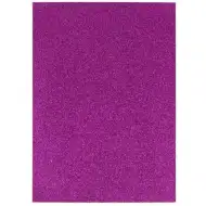 Spirit: Foglio di schiuma decorativa adesiva con glitter color lilla A/4 1 pezzo