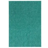 Spirit: Foglio di schiuma decorativa adesiva con glitter verde A/4 1 pezzo