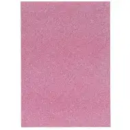 Spirit: Foglio di schiuma decorativa adesiva glitterata colore rosa A/4 1 pezzo