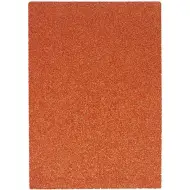 Spirit: Foglio di schiuma decorativa con glitter arancione A/4 1 pezzo