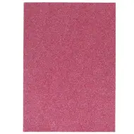 Spirit: Foglio di schiuma decorativa con glitter, colore rosa scuro, formato A4, 1 pezzo