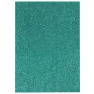 Spirit: Foglio di schiuma decorativa con glitter, colore verde chiaro, formato A4, 1 pezzo
