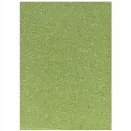 Spirit: Foglio di schiuma decorativa con glitter colore verde limone A/4 1 pezzo