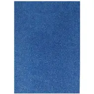 Spirit: Foglio di schiuma decorativa glitterata colore blu reale A/4 1 pezzo