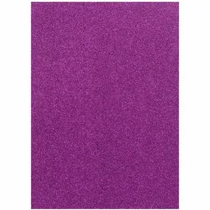 Spirit: Foglio di schiuma decorativo glitterato viola A/4 1pz