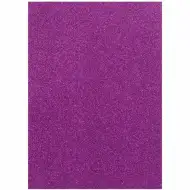 Spirit: Foglio di schiuma decorativa glitterata colore viola A/4 1 pezzo