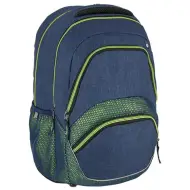 Spirit: Freedom zaino scolastico arrotondato blu e neon, zaino 46x33x22cm