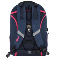 Spirit: Freedom zaino scolastico arrotondato blu e rosa, zaino 46x33x22cm immagine 2