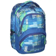 Spirit: Freedom zaino scolastico arrotondato con motivo blu, 45x33x26cm